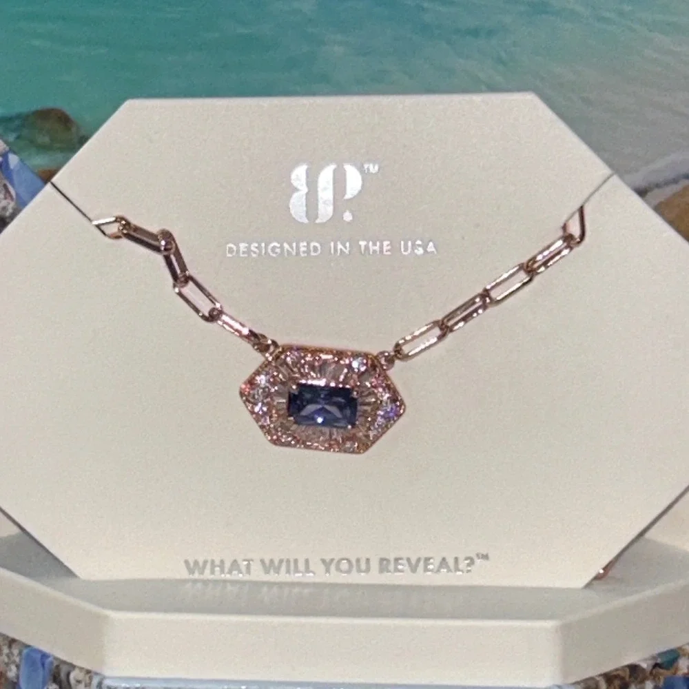 Bomb Party Revealing Moments December 2023 Tanzanite Rose Gold Necklace - Picture 2 of 3